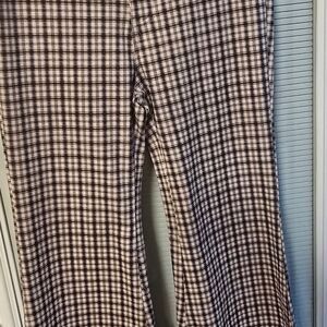 Black and white Plaid Flair Pants Impressions Women's Size Medium